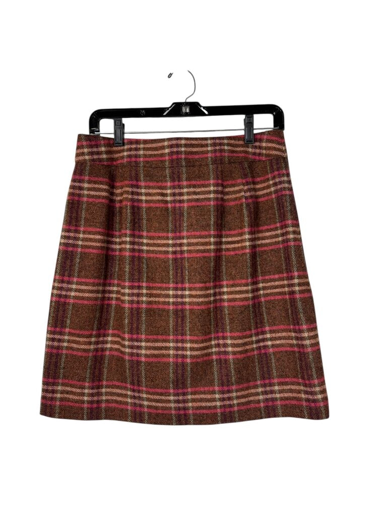 TALBOTS PLAID WOOL SKIRT