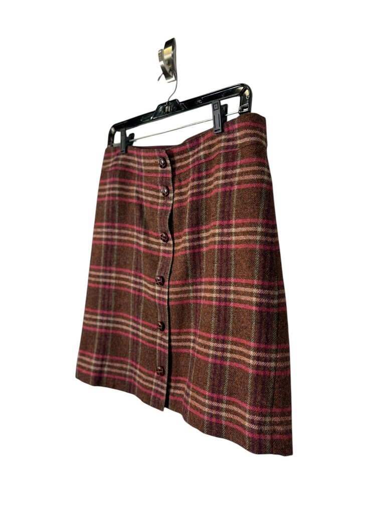 TALBOTS PLAID WOOL SKIRT
