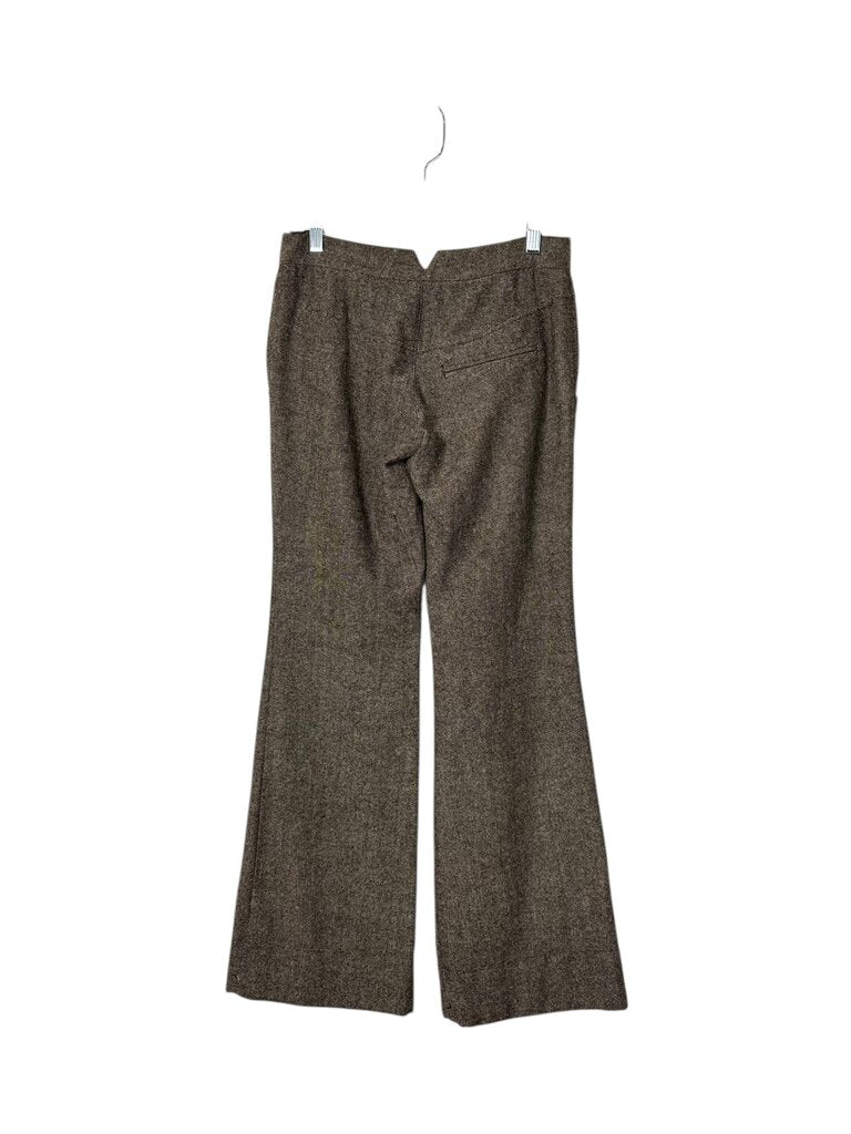 VELVET TRIM FLARE TROUSERS