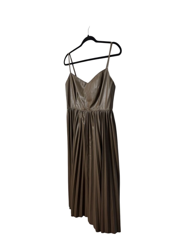 J.CREW VEGAN LEATHER MIDI DRESS