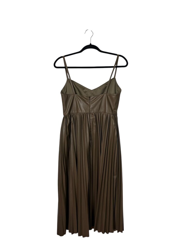 J.CREW VEGAN LEATHER MIDI DRESS