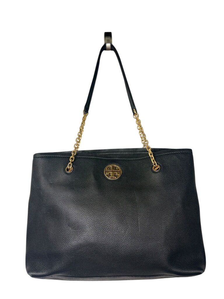 TORY BURCH CARSON PEBBLE LEATHER TOTE