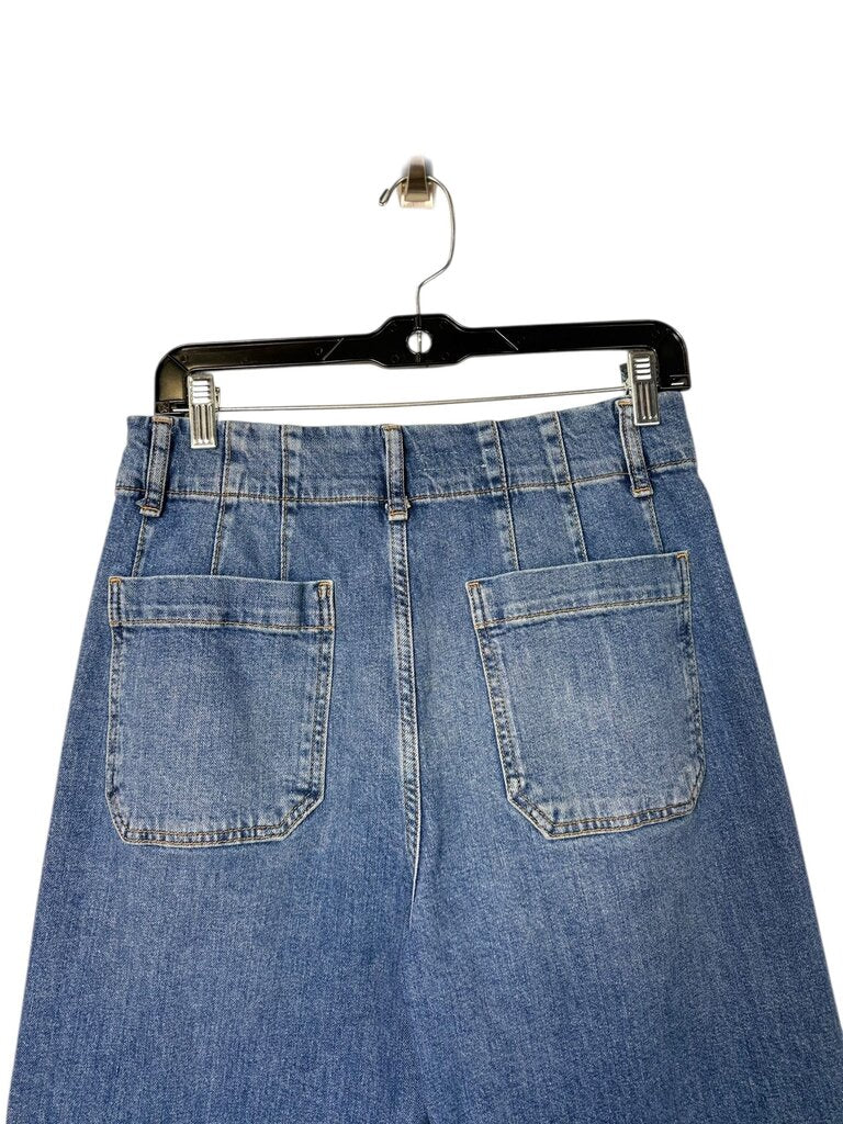 PILCRO WIDE LEG HIGH RISE JEAN