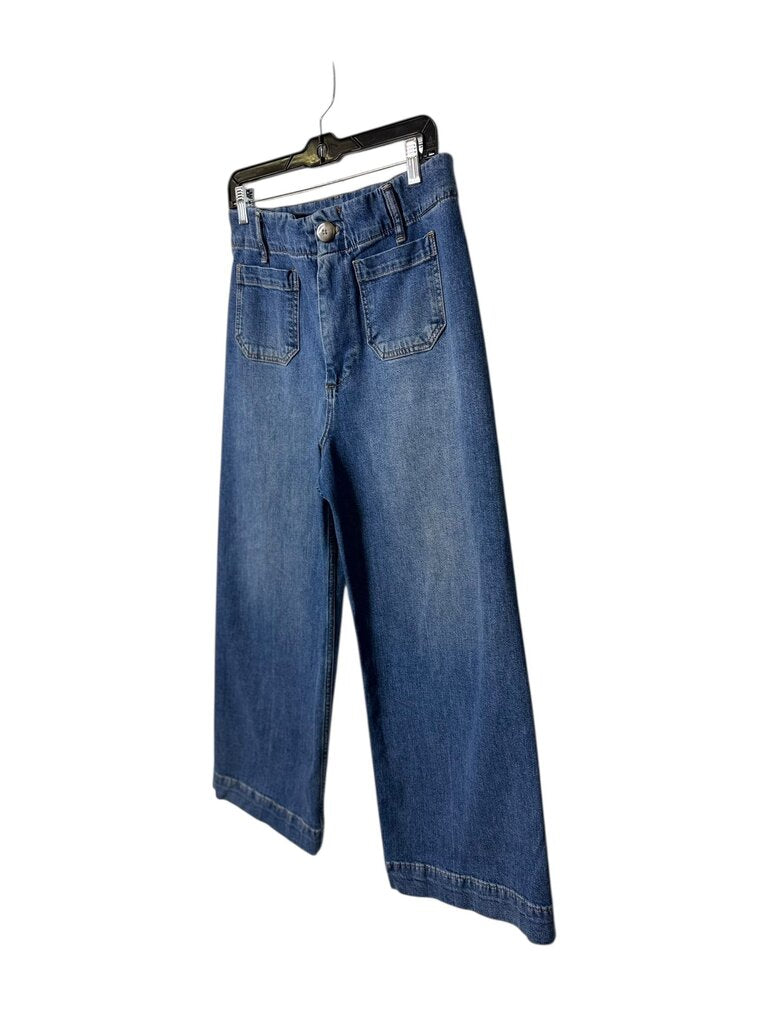 PILCRO WIDE LEG HIGH RISE JEAN