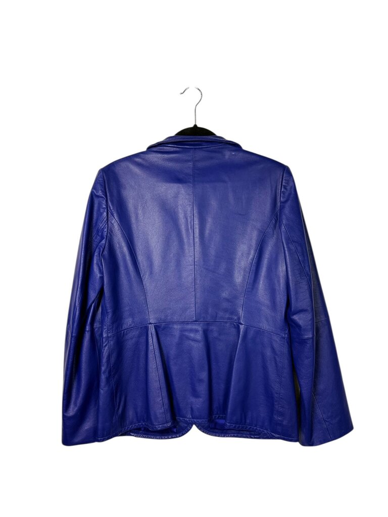 ST. JOHN LEATHER LINED BLAZER