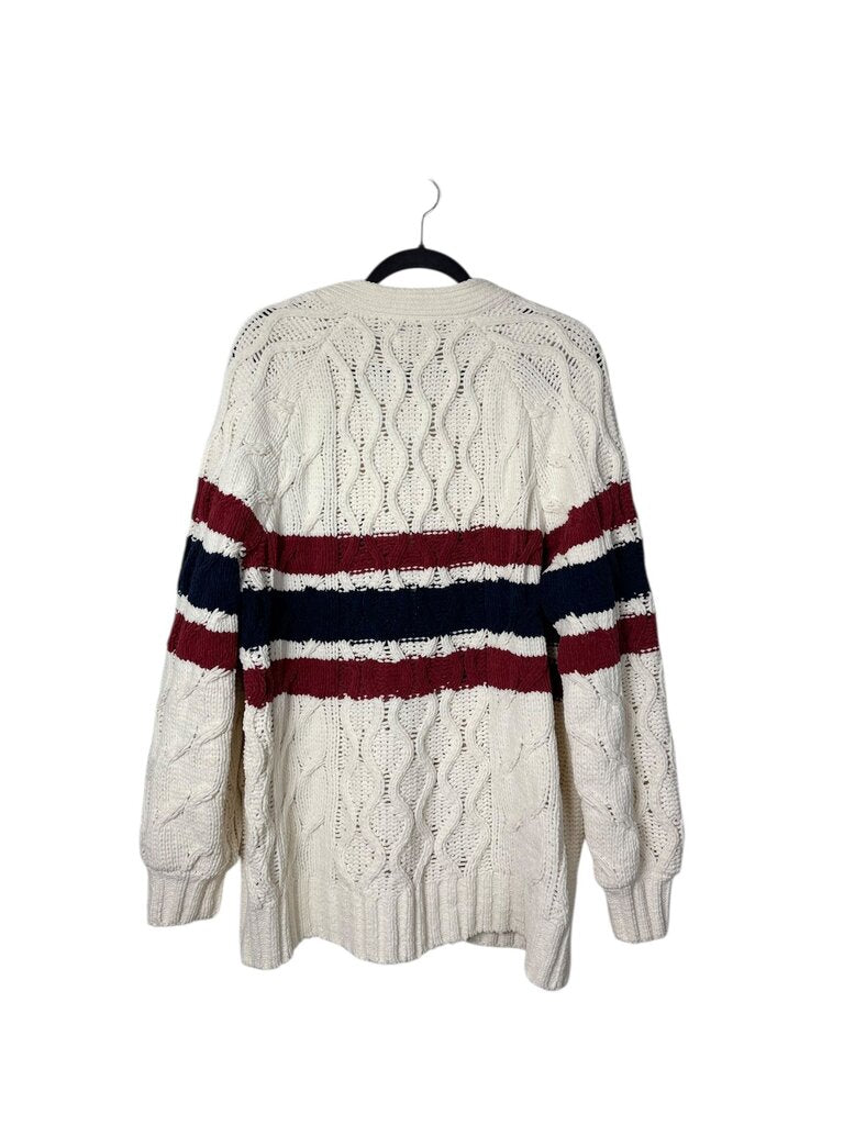 AERIE LONG CHUNKY BUTTON CARDIGAN