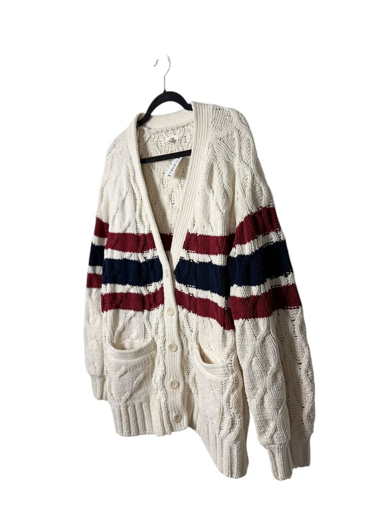 AERIE LONG CHUNKY BUTTON CARDIGAN