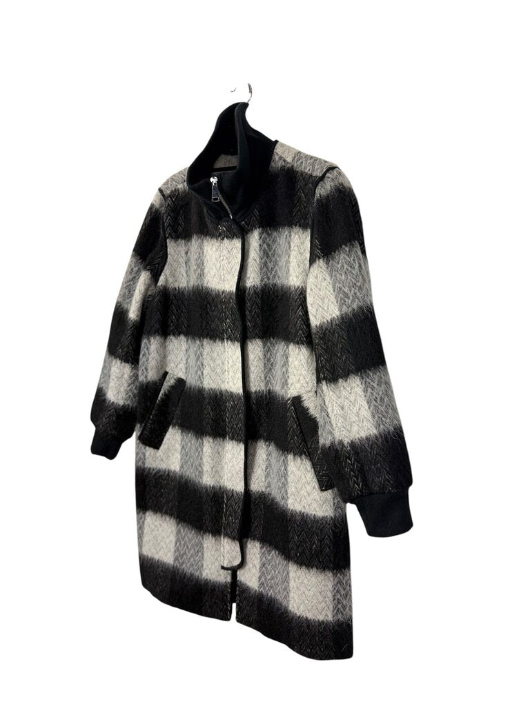NVLT BUFFALO PLAID LONG COAT
