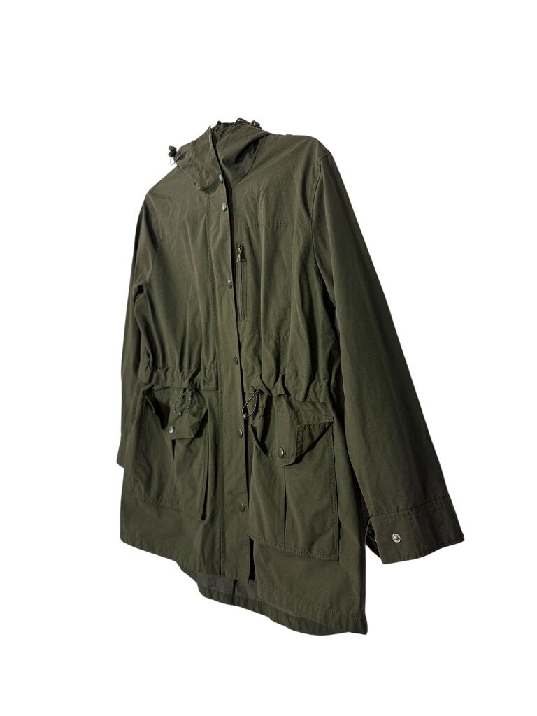 J.CREW FULL ZIP RAIN COAT