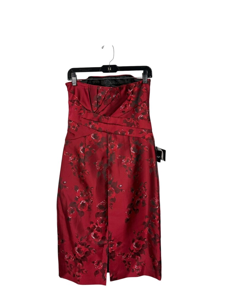 WHITE HOUSE BLACK MARKET FLORAL MIDI DRESS