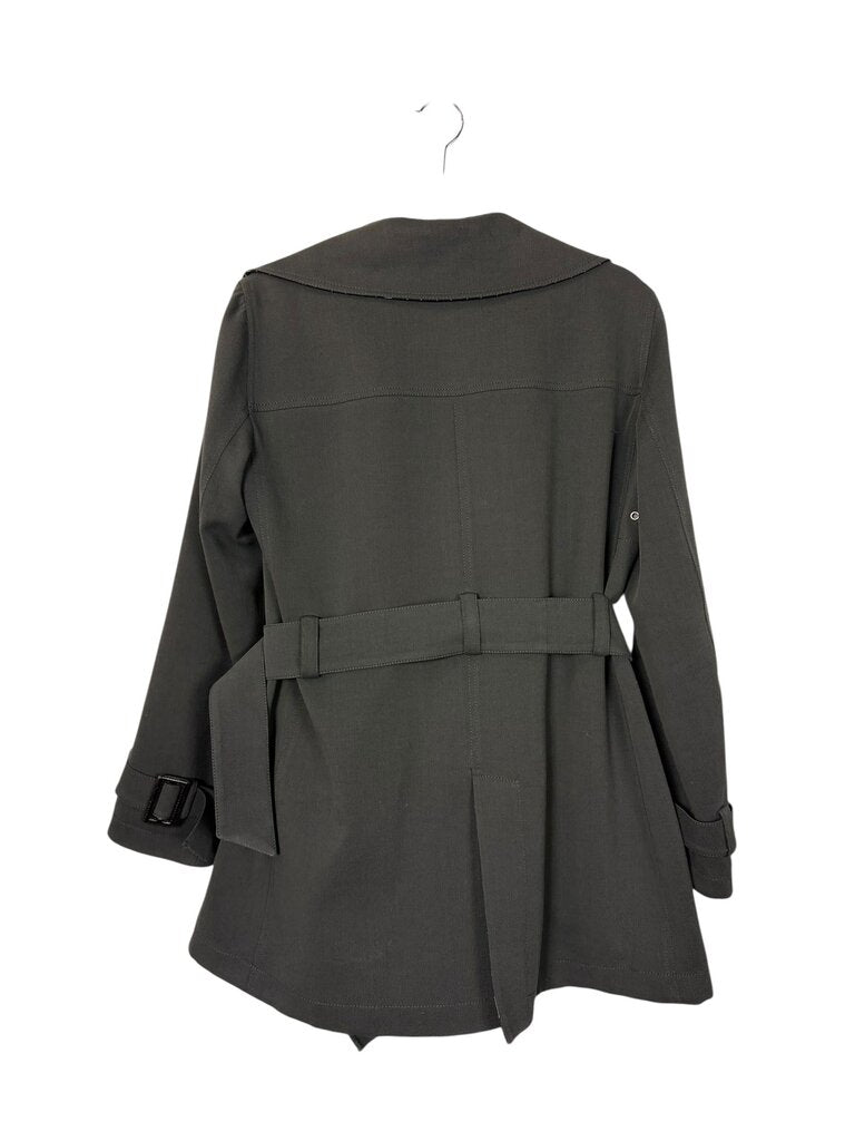 GIORGIO ARMANI BELTED MICRO STRIPED JACKET
