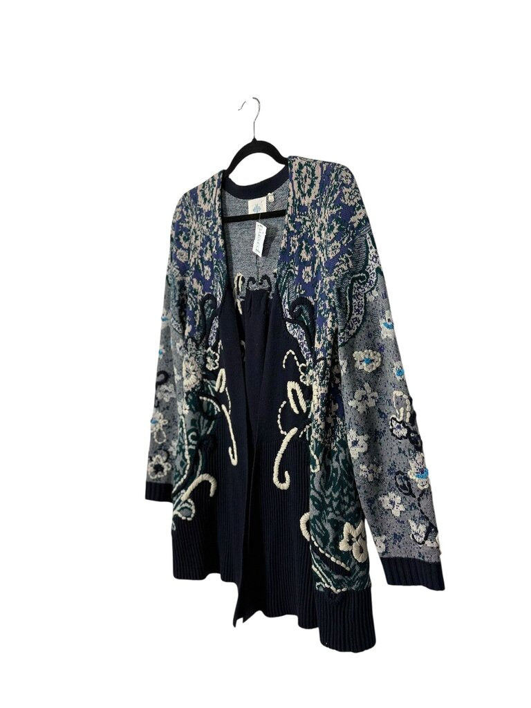 ANTHROPOLOGIE EMMA HAND STITCHED CARDIGAN