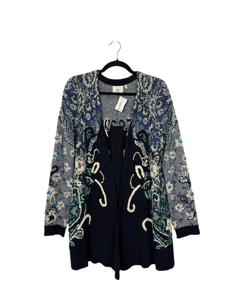 ANTHROPOLOGIE EMMA HAND STITCHED CARDIGAN
