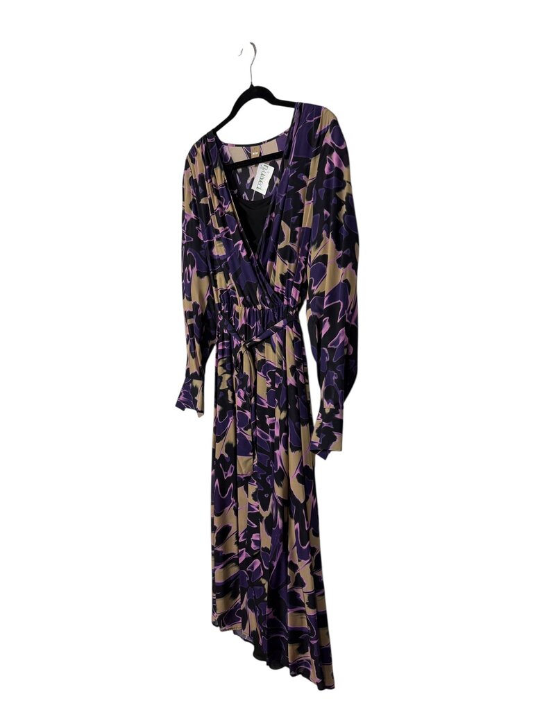 BOSS DEMAIA ABSTRACT WRAP DRESS