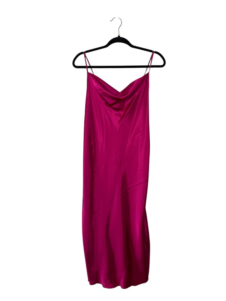 BEBE SATIN MIDI DRESS
