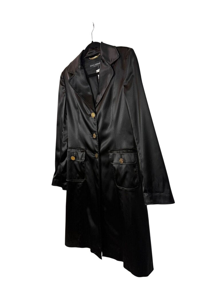 DOLCE & GABBANA SATIN CAR COAT