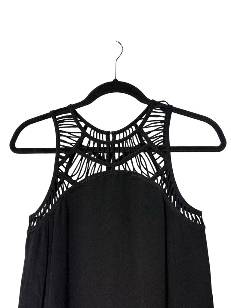 HOSS CROCHET HALTER DRESS