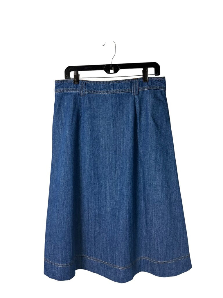 SEZANNE CLARINE DENIM MIDI SKIRT