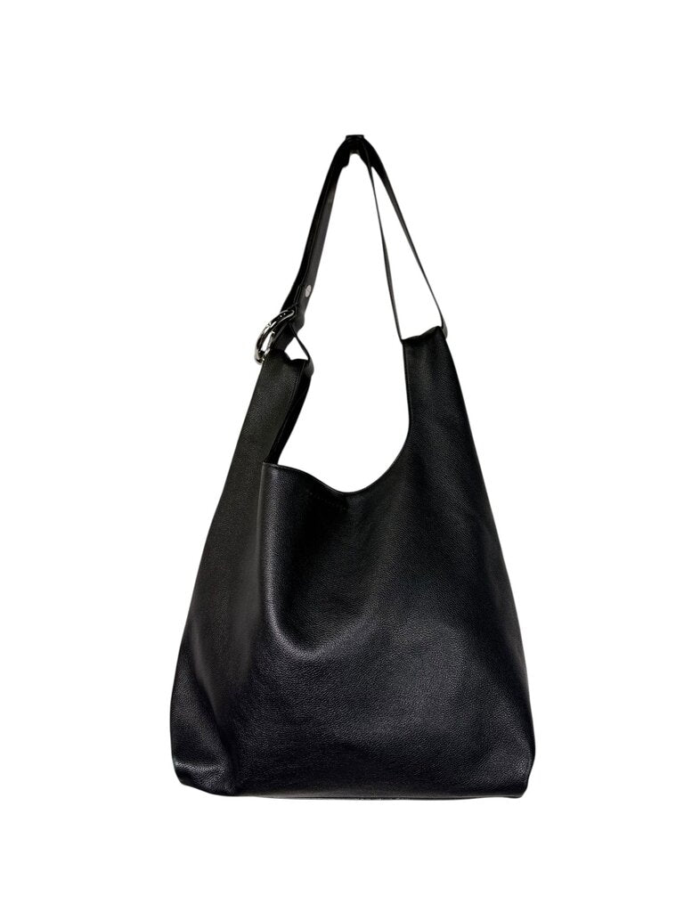REBECCA MINKOFF LEATHER SLOUCH FEEDBAG
