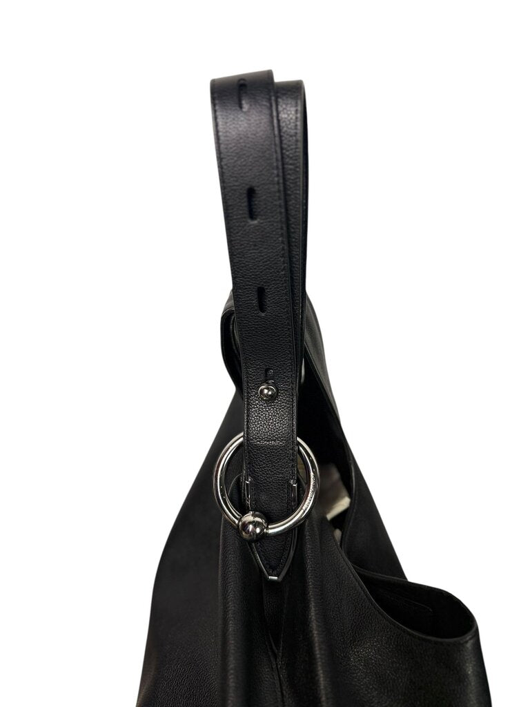 REBECCA MINKOFF LEATHER SLOUCH FEEDBAG