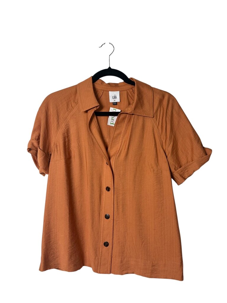 CABI BUTTON COLLAR BLOUSE