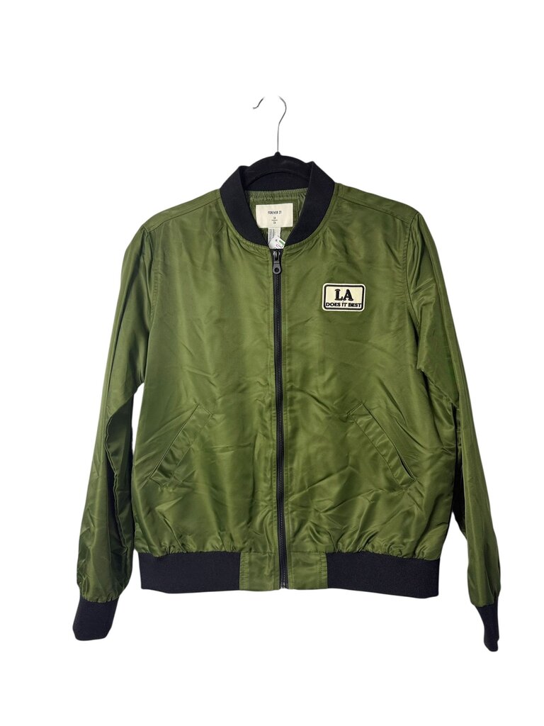 FOREVER 21 ZIP BOMBER JACKET