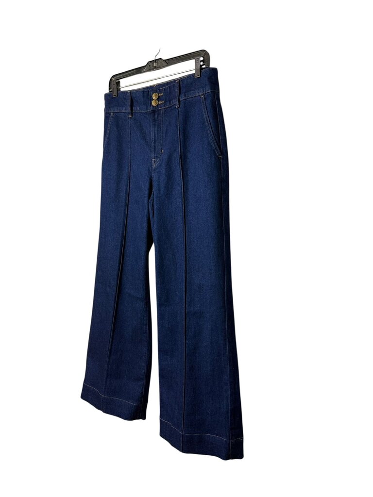 J. CREW WIDE LEG PLEATED JEANS