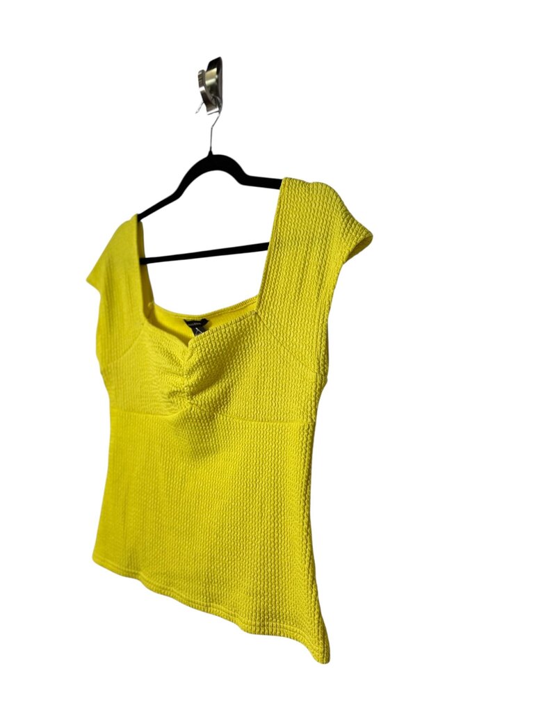 HALOGEN PINCHED NECKLINE TOP