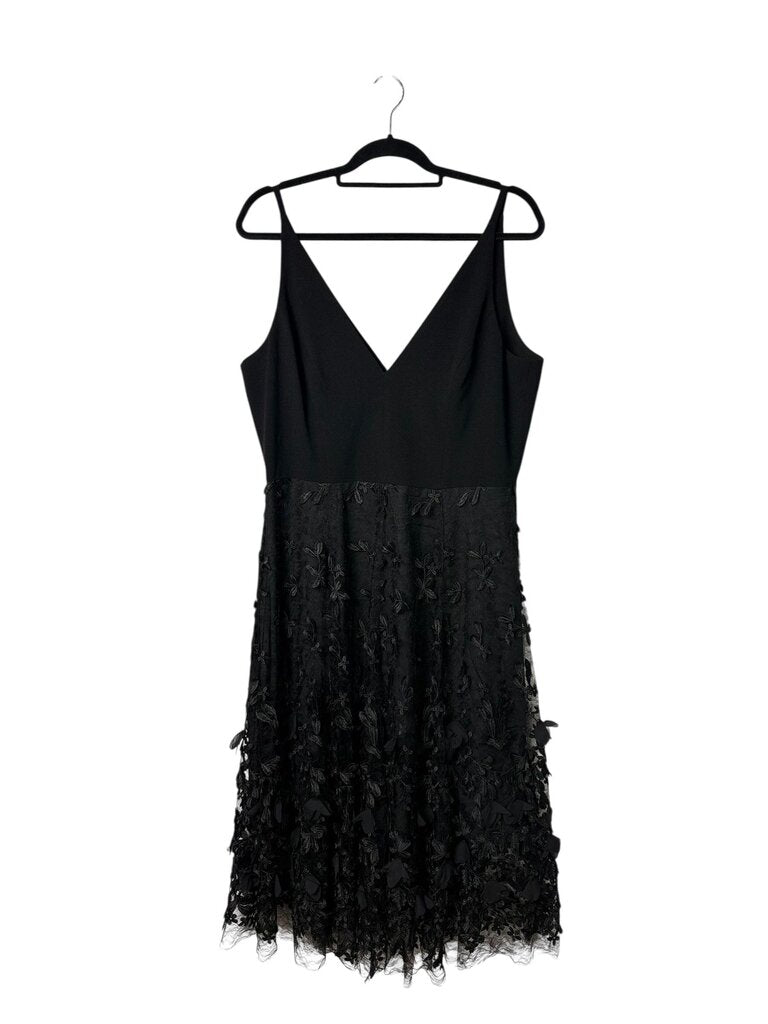 DRESS THE POPULATION FLORAL TULLE DRESS