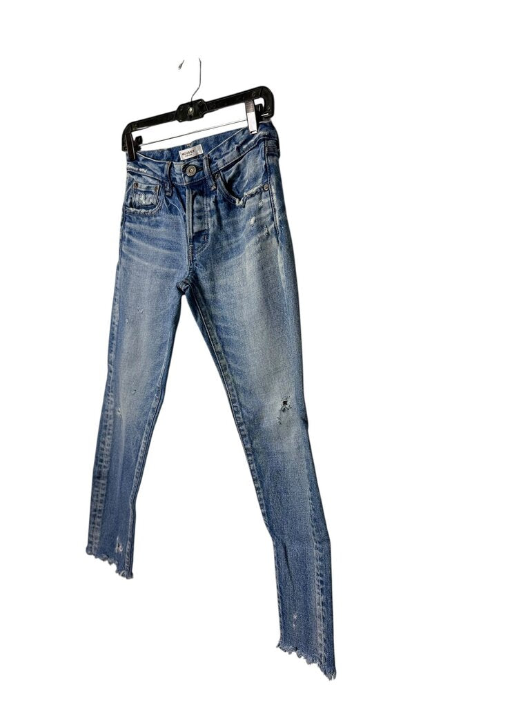 MOUSSY DISTRESSED SKINNY JEANS