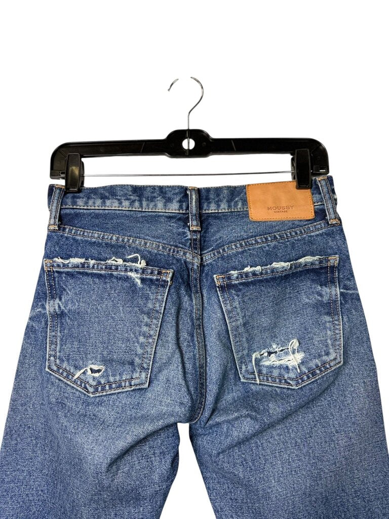 MOUSSY DISTRESSED SKINNY JEANS