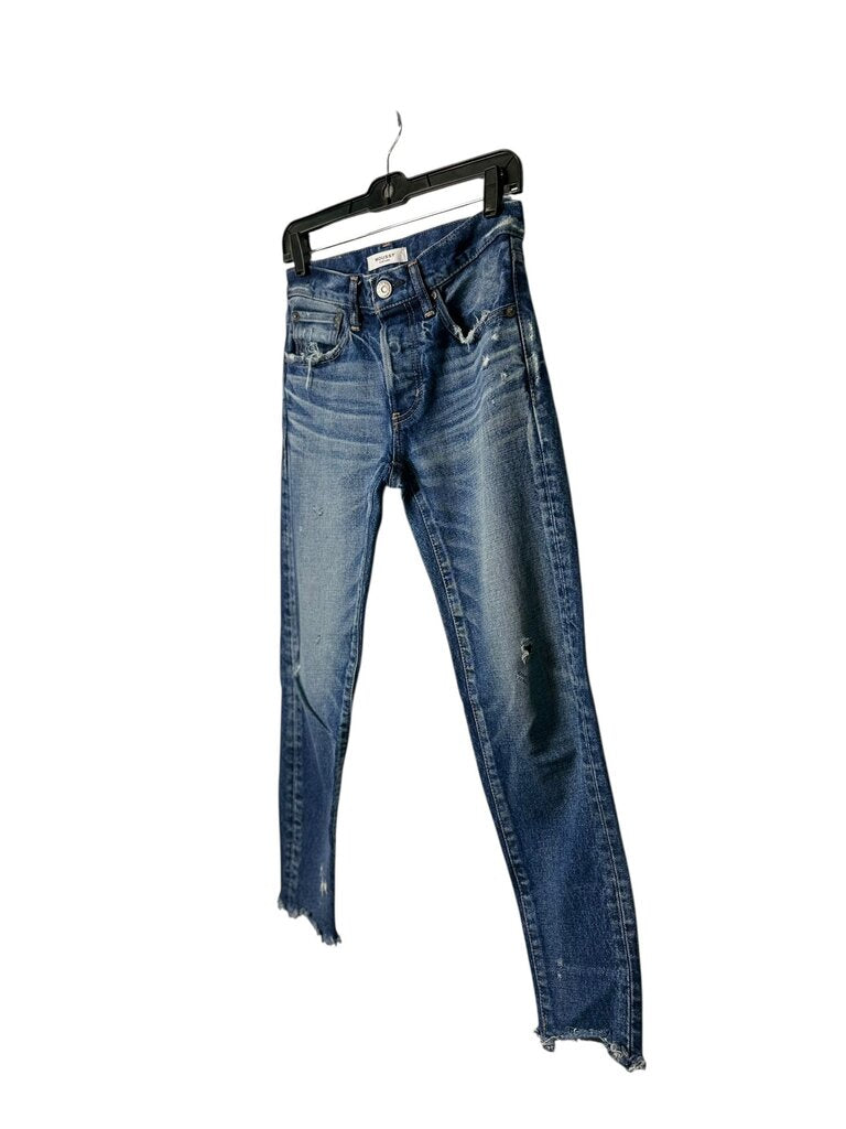 MOUSSY DISTRESSED SKINNY JEANS