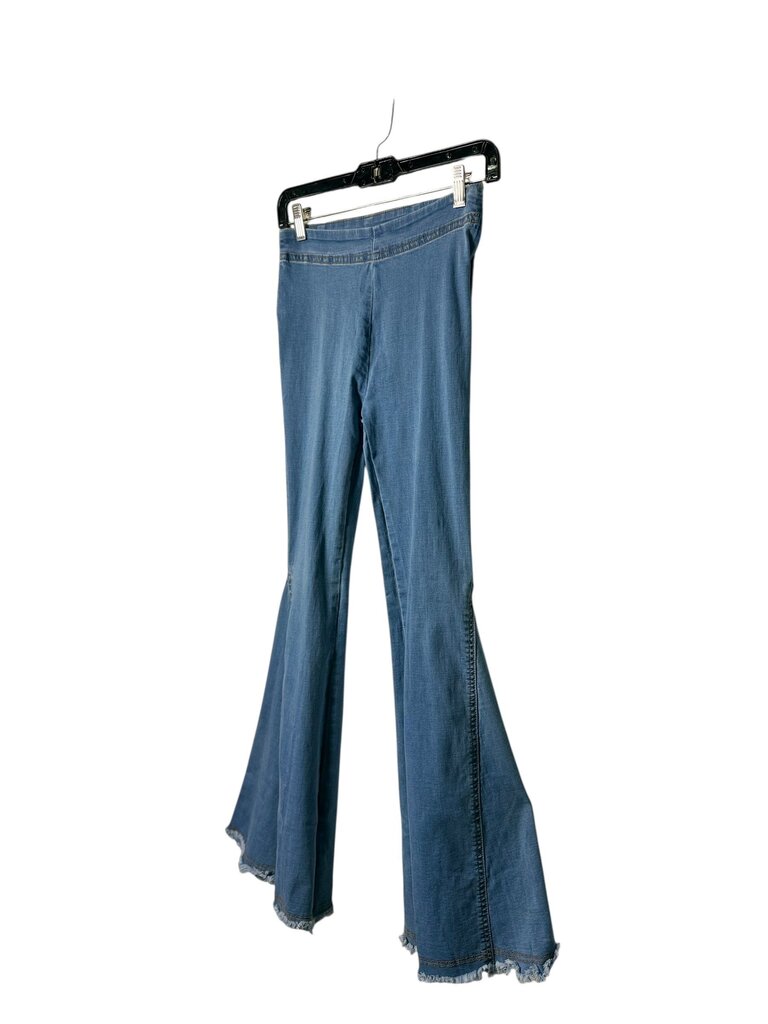 GIANNI BINI RAW HEM FLARE JEANS