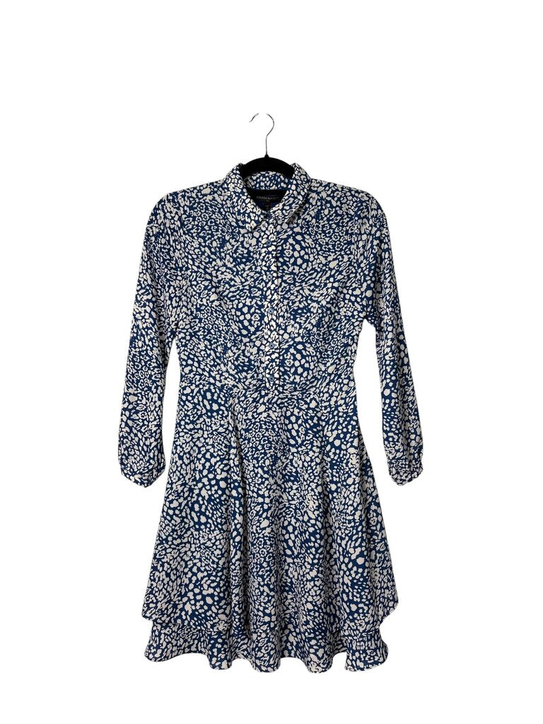BANANA REPUBLIC ANIMAL PRINT BUTTON DRESS