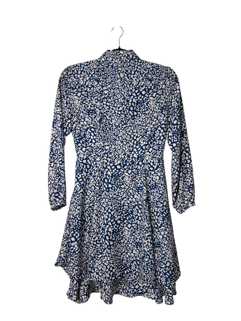 BANANA REPUBLIC ANIMAL PRINT BUTTON DRESS