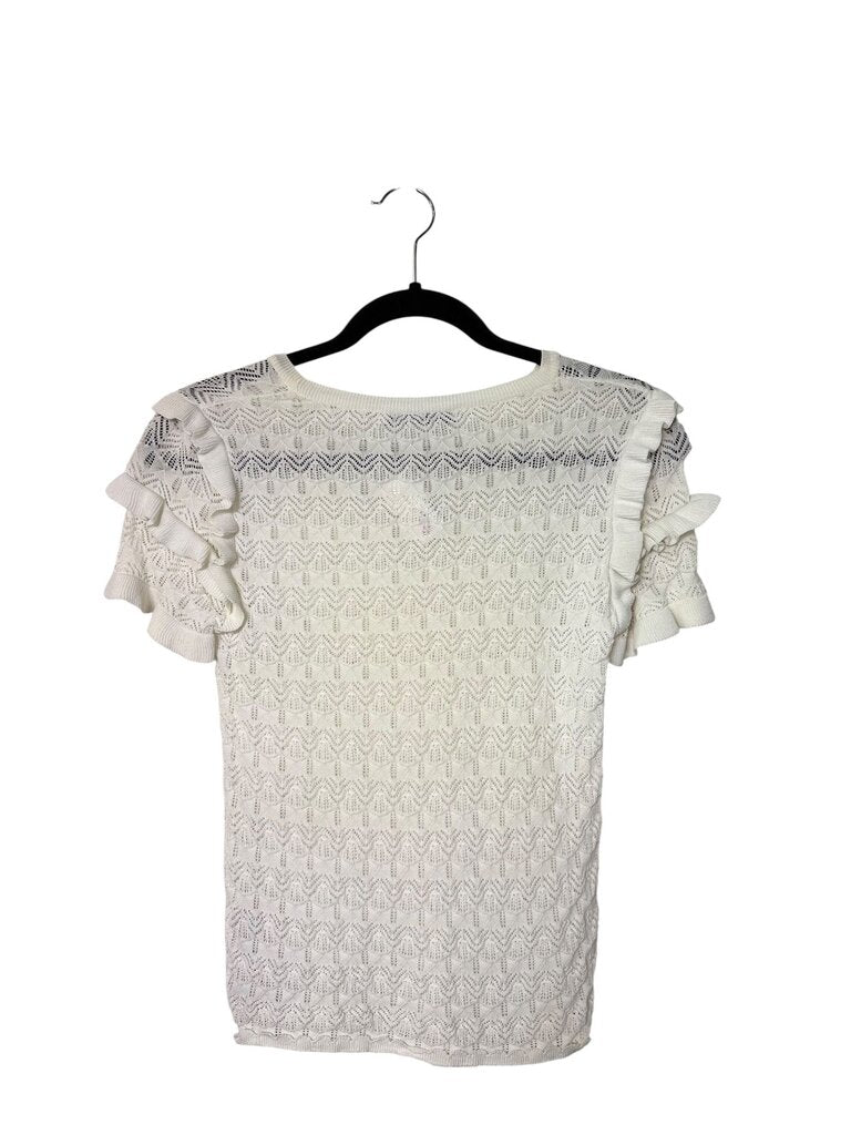 ZARA RUFFLE KNIT TOP