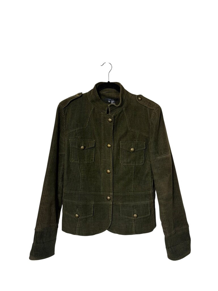 ZARA CORDUROY MILITARY JACKET