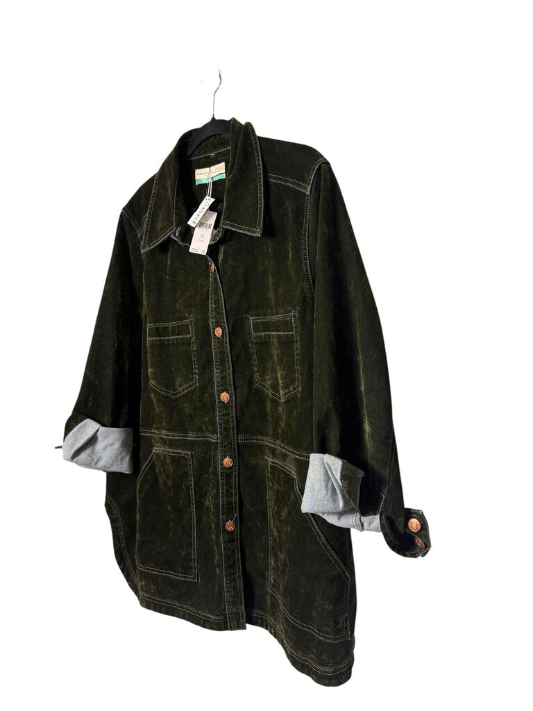PILCRO CRUSHED VELVET JACKET