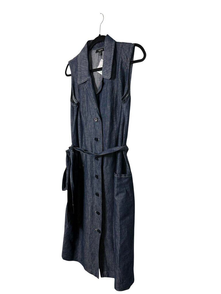 TALBOTS CHAMBRAY BELTED DRESS