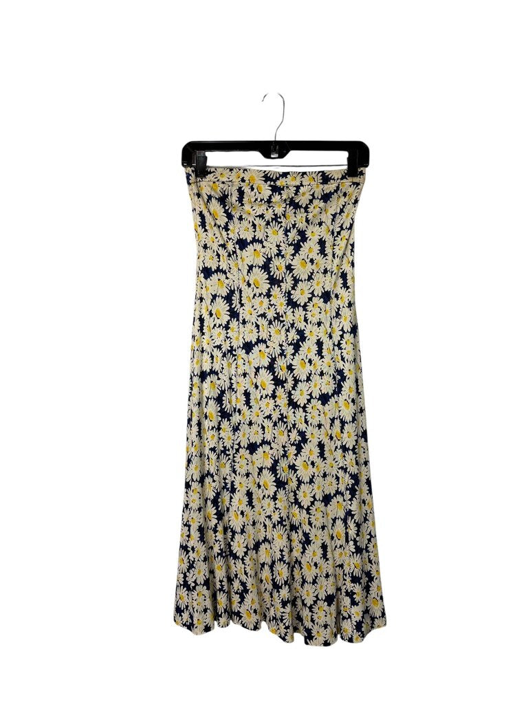 DIANE VON FURSTENBERG STRAPLESS DAISY DRESS