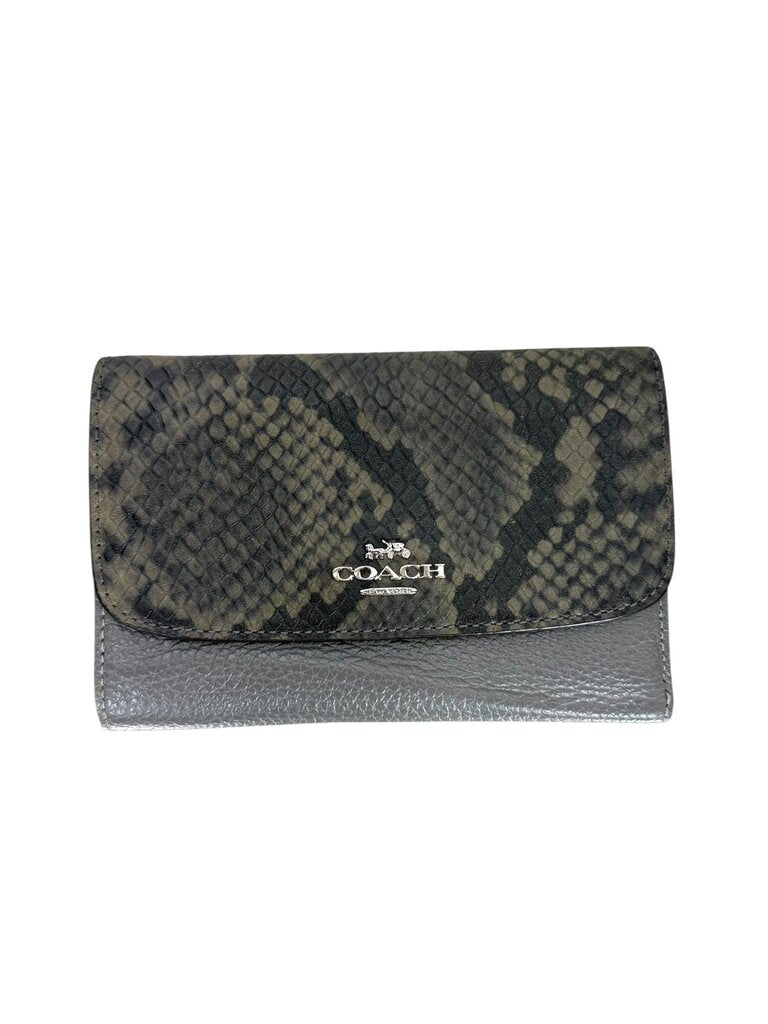 COACH REPTILE BIO-FOLD WALLET