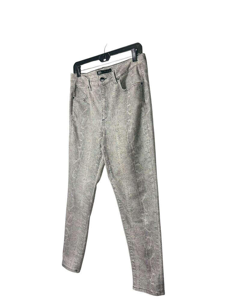 ZARA SNAKESKIN SKINNY JEANS