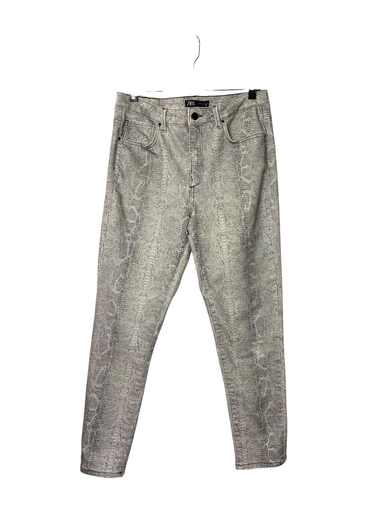 ZARA SNAKESKIN SKINNY JEANS