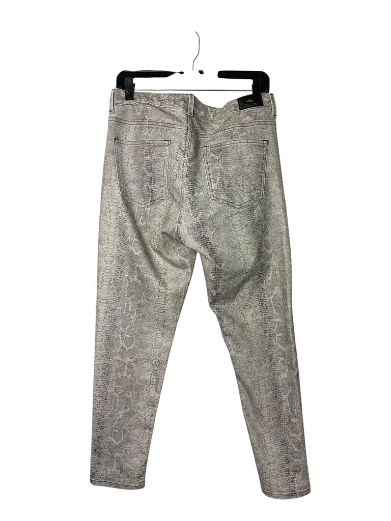 ZARA SNAKESKIN SKINNY JEANS