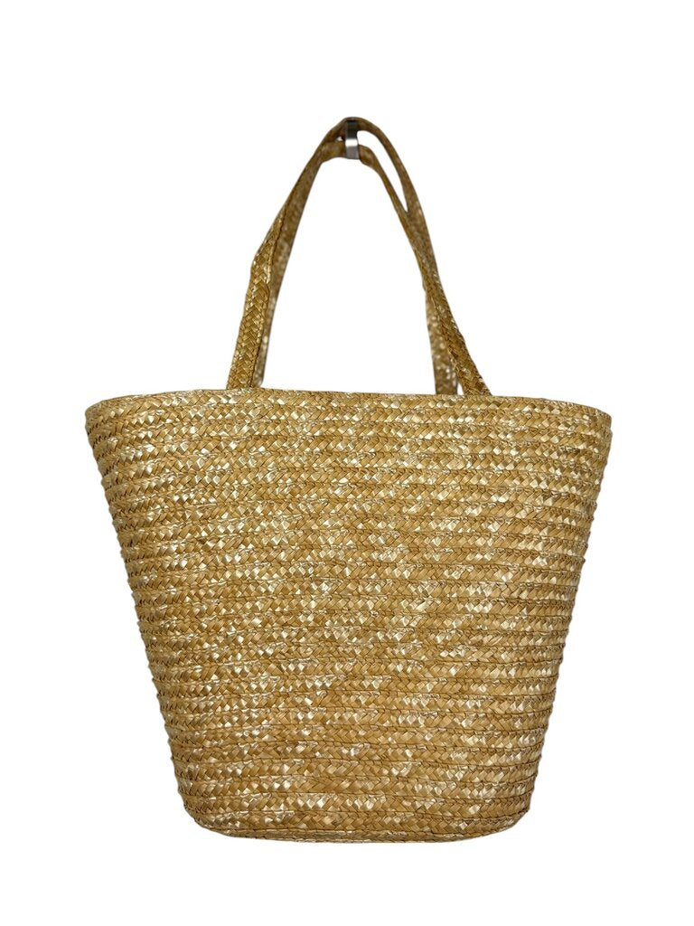 BRAIDED STRAW TOTE