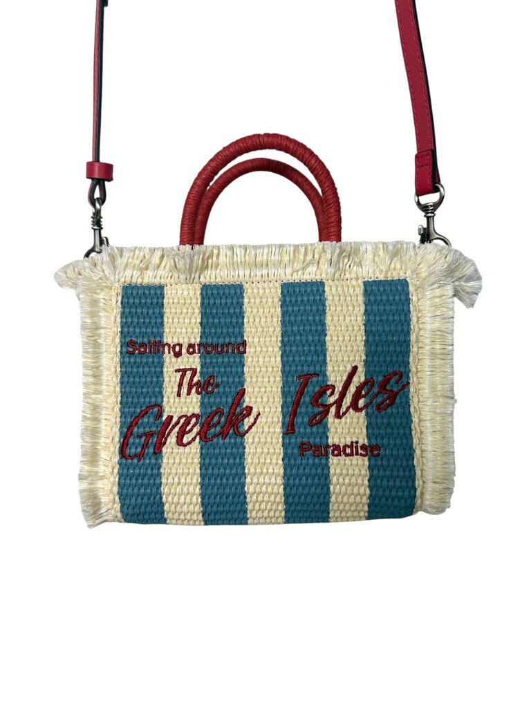 PATRICIA NASH STRAW SAILING CROSSBODY