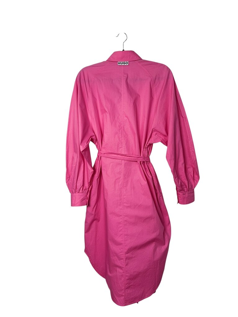 HUGO BELTED ASYM SHIRT DRESS