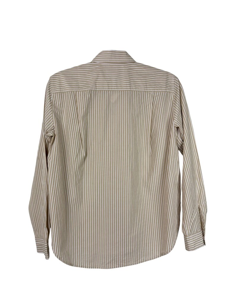 LOFT STRIPED COTTON BUTTON DOWN