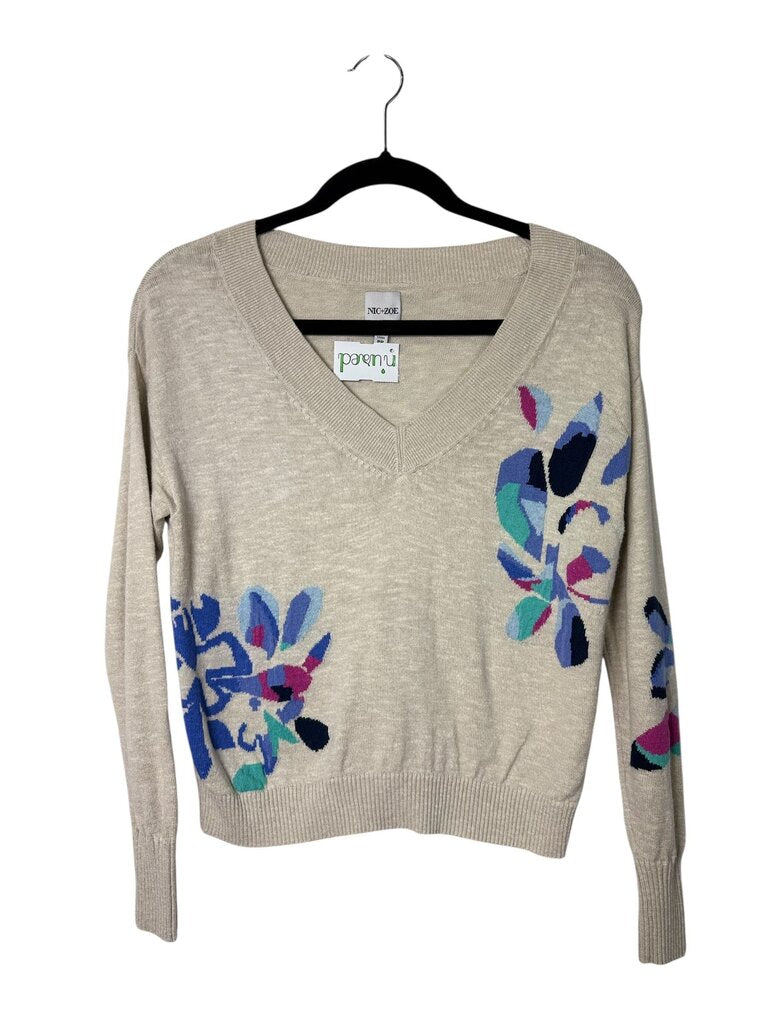 NIC + ZOE FLORAL SWEATER