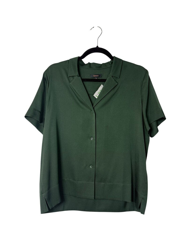 QUINCE SILK BUTTON BLOUSE